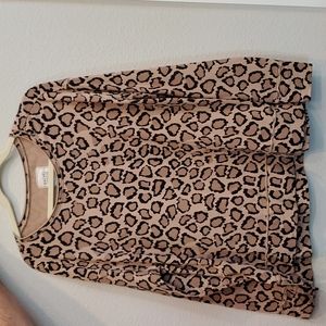 RACHEL HOLLIS Crewneck Rolled Edges &Thumbholes Sweatshirt Size Large